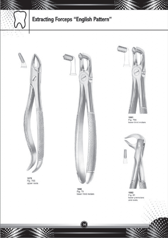 Extracting Forceps English Pattern